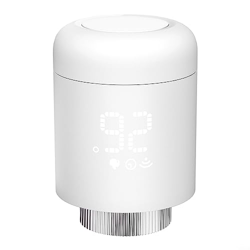 Tuya ZigBee 3.0 TRV Ventilthermostat Elektronisches Smart Heizkörperthermostat Set Programmierbare Thermostate WiFi Intelligente Heizungssteuerung App, Smart Life von SPORTARC