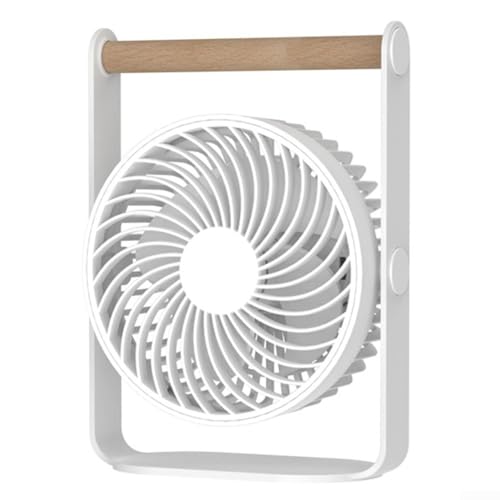 USB-Desktop-Ventilator bietet leise Leistung und starken Luftstrom, perfekt für Zuhause, Büro und Schlafzimmer, mit einstellbaren Geschwindigkeiten (weiß) von SPORTARC