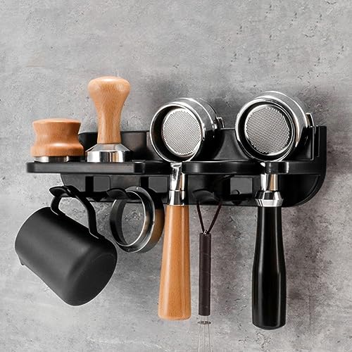 Wandhalterung Kaffee Tamper Halter, Kaffee Werkzeug Aufbewahrungshalter, Kaffee Werkzeuge Wandregal, Tragbare Kaffee Werkzeuge Halter Organizer, 51MM von SPORTARC