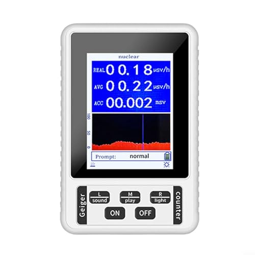 XR3-BR-9C 2-in-1 Handgerät, digital, EMF-Messgerät, elektromagnetischer Strahlungsdetektor (weiß) von SPORTARC