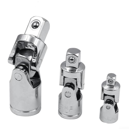 Zuverlässiges Steckschlüsseladapter-Set für effiziente Reparaturen, Chrom-Vanadium-Stahl, kompatibel mit mehreren Werkzeugen (A) von SPORTARC