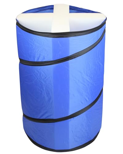 SPORTIKEL24 Hoopers-Tonne mit Inlay, 54 cm, Höhe 78 cm, standfest Farbe Blau von SPORTIKEL24