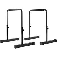 Dip Barren Bars 2er Set 80-100 cm Rutschfest Dip Station für Muskeltraining von SPORTNOW