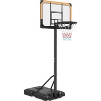 HOMCOM Basketballkorb Outdoor mit Ständer, 182-213 cm höhenverstellbar, Schwarz HOMCOM Basketballkorb Outdoor mit Ständer, 182-213 cm höhenverstellbar, Schwarz von SPORTNOW