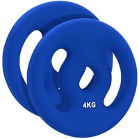 SPORTNOW 2er-Set Hantelgewichte, 2 x 4 kg Gewichte, Hantelscheiben-Set von SPORTNOW