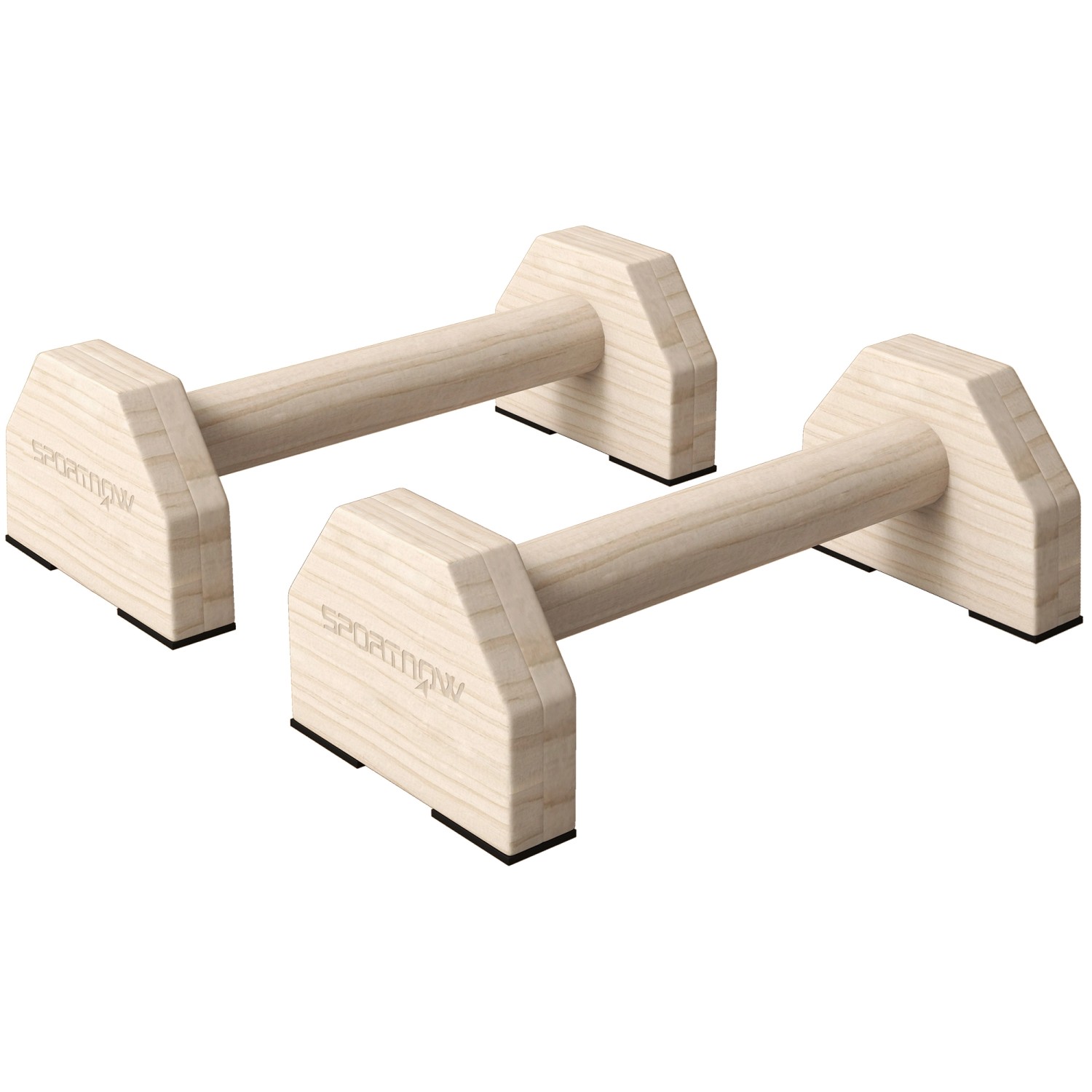 SPORTNOW 2er-Set Liegestützgriffe Rutschfest Push Up Griffe Parallettes Natur SPORTNOW 2er-Set Liegestützgriffe Rutschfest Push Up Griffe Parallettes Natur von SPORTNOW