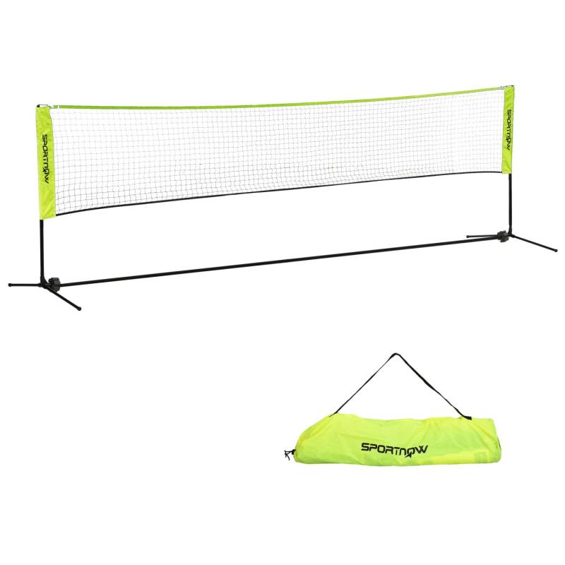 SPORTNOW Badmintonnetz Metall Oxfordstoff Gelb 420L x 103B x 107-155H cm SPORTNOW Badmintonnetz Metall Oxfordstoff Gelb 420L x 103B x 107-155H cm von SPORTNOW