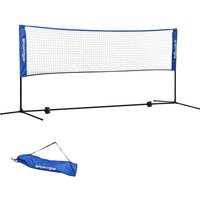 SPORTNOW Badmintonnetz Set, Höhenverstellbares Tennisnetz mit Transporttasche von SPORTNOW