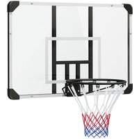 SPORTNOW Basketballkorb Basketballbrett mit Korb Wandmontage für Outdoor, Stahl von SPORTNOW