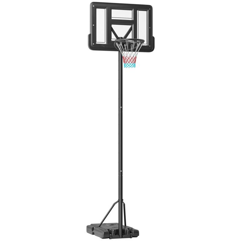 SPORTNOW Basketballständer Stahl Kunststoff HDPE Schwarz 90L x 60B x 370H cm SPORTNOW Basketballständer Stahl Kunststoff HDPE Schwarz 90L x 60B x 370H cm von SPORTNOW