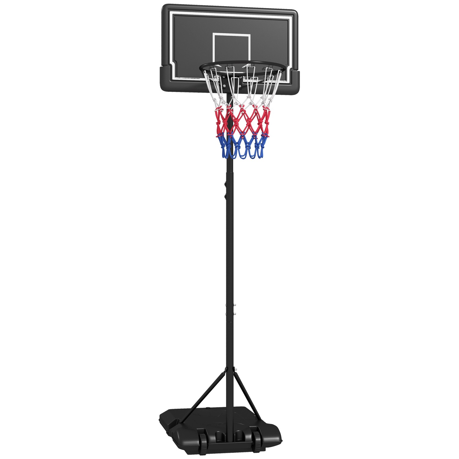 SPORTNOW Basketballständer Stahl PE Schwarz 74L x 55B x 220-250H cm SPORTNOW Basketballständer Stahl PE Schwarz 74L x 55B x 220-250H cm von SPORTNOW