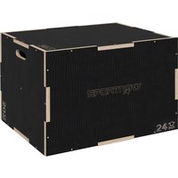 SPORTNOW 3 in 1 Plyo Box, Sprungbox aus Holz, Plyometric Plattform mit Griff, Plyometrisches Training, Sprungtrainer für Zuhause, Fitnessstudio, 61 x 51 x 41 cm, Schwarz Aosom SPORTNOW 3 in 1 Plyo Box, Sprungbox aus Holz, Plyometric Plattform mit Griff, Plyometrisches Training, Sprungtrainer für Zuhause, Fitnessstudio, 61 x 51 x 41 cm, Schwarz Aosom von SPORTNOW