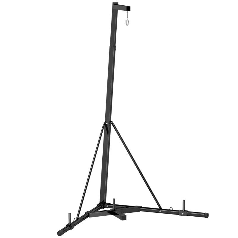 SPORTNOW Boxsackständer Stahl Schwarz 170L x 90B x 182-225H cm von SPORTNOW