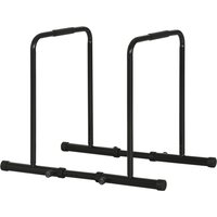 SPORTNOW Dip Bar aus verstellbarem Stahl mit 6 verstellbaren Längen, 90-102x65x80-90 cm, Schwarz Aosom SPORTNOW Dip Bar aus verstellbarem Stahl mit 6 verstellbaren Längen, 90-102x65x80-90 cm, Schwarz Aosom von SPORTNOW