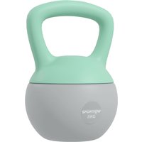 SPORTNOW Kettlebell 8 kg, Soft-Kettlebell mit Metallsand-Füllung und rutschfestem Griff, für Krafttraining zu Hause und im Fitnessstudio, Minzgrün und Grau   Aosom von SPORTNOW