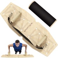 SPORTNOW Push Up Bars Set, Griffe mit Trainingsboard & Widerstandsbändern von SPORTNOW