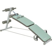 SPORTNOW Sit Up Bank Klappbarer Bauchtrainer, 5-Fach Verstellbare Trainingsbank, Rückentrainer mit Beinfixierung und Widerstandsbänder, Grün   Aosom von SPORTNOW