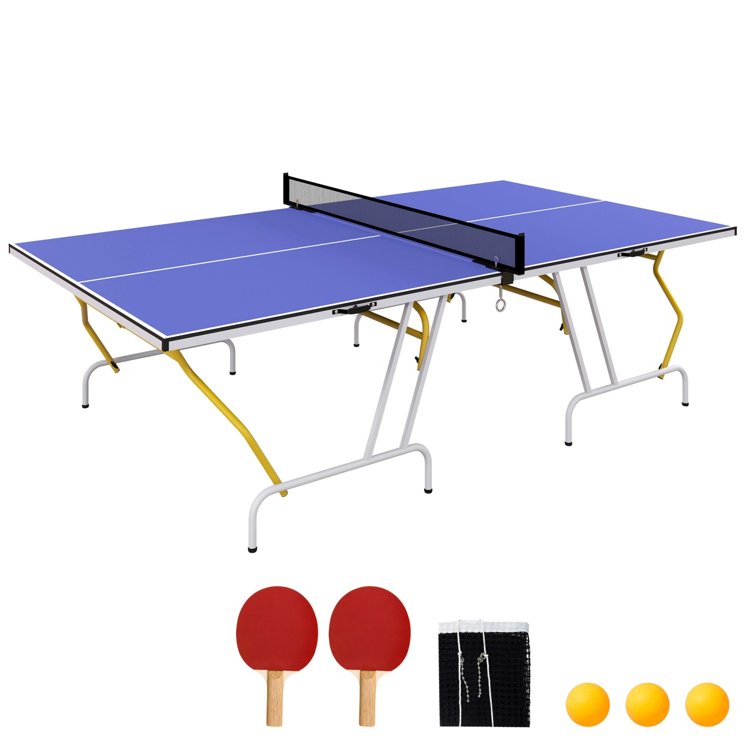 SPORTNOW Tischtennisplatte MDF Stahl Blau 274L x 152,5B x 76H cm SPORTNOW Tischtennisplatte MDF Stahl Blau 274L x 152,5B x 76H cm von SPORTNOW