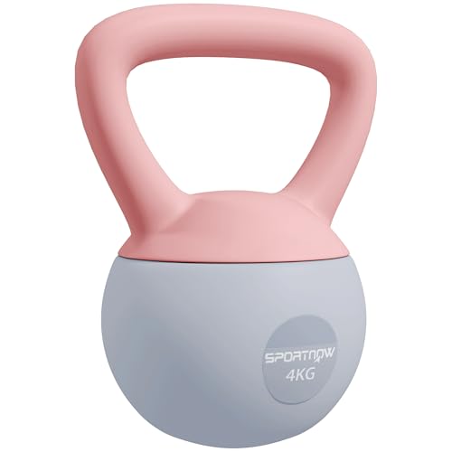 SPORTNOW Weiche Kugelhantel, 4 kg Kugelhantel mit rutschfestem Griff für Zuhause, Fitnessstudio, Gewichtheben und Krafttraining, Rosa und Grau SPORTNOW Weiche Kugelhantel, 4 kg Kugelhantel mit rutschfestem Griff für Zuhause, Fitnessstudio, Gewichtheben und Krafttraining, Rosa und Grau von SPORTNOW