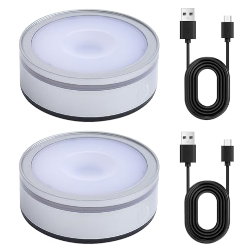 SPORWAY 3D Multicolor Displayständer LED lichtsockel: 2 Stück LED Lichter Display Base, Mit 6 Farben Rund Led Leuchtsockel Display Basis Ständer Touch-Schalter für Kristallglas Kunst Display von SPORWAY