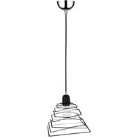 Spot-light - Hängelampe Hängeleuchte Pendelleuchte Pendellampe Esszimmerleuchte, Höhenverstellbar Industriell Metall schwarz, 1x E27 Fassung, LxBxH von SPOT-LIGHT