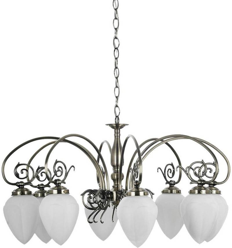 SPOT Light Kronleuchter Bossa, Leuchtmittel wechselbar, Kronleuchter aus Metall und Glas für den Wohn- und Essbereich von SPOT Light