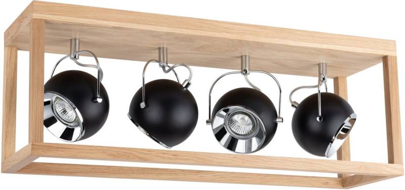 SPOT Light LED Deckenleuchte ROY, LED wechselbar, Warmweiß, Inklusive LED-Leuchtmittel, Naturprodukt aus Eichenholz von SPOT Light