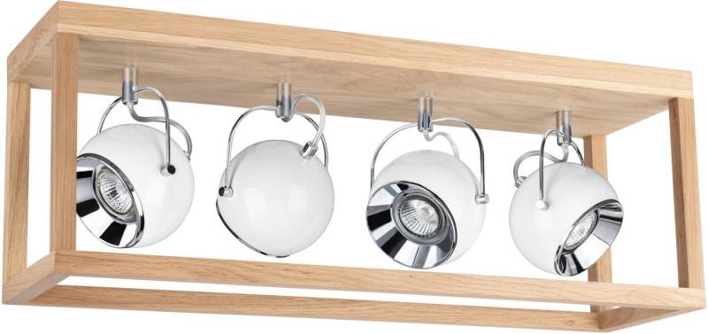 SPOT Light LED Deckenleuchte ROY, LED wechselbar, Warmweiß, Inklusive LED-Leuchtmittel, Naturprodukt aus Eichenholz von SPOT Light
