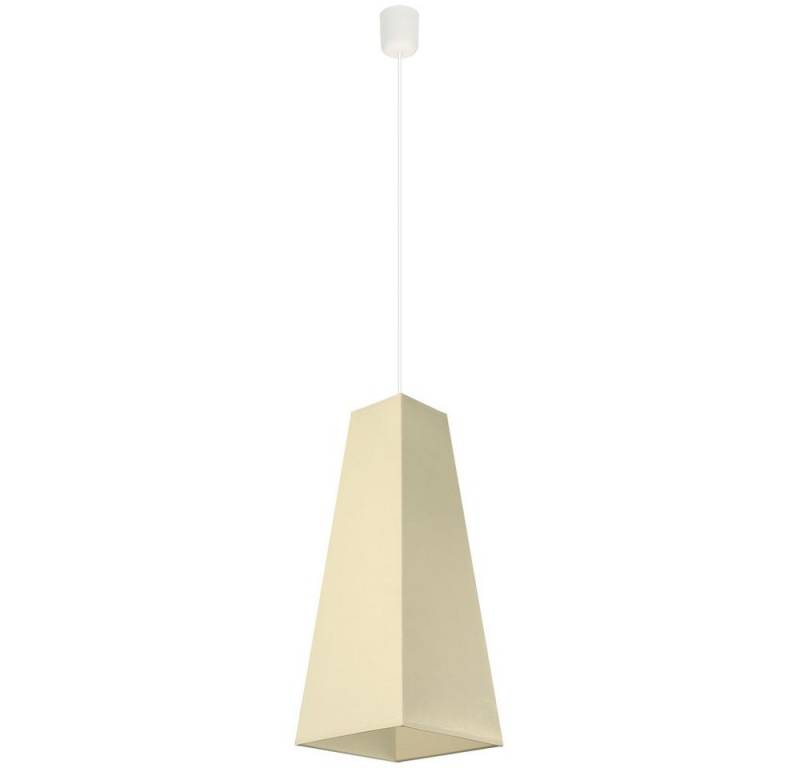 SPOT Light Pendelleuchte, Leuchtmittel nicht inklusive, Pendel Leuchte Textil Stoff creme IP20 Hänge Beleuchtung E27 von SPOT Light