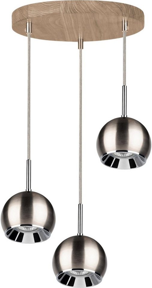 SPOT Light Pendelleuchte BALL WOOD, LED wechselbar, Warmweiß, Hängeleuchte, Inklusive LED-Leuchtmittel, Eichenholz, Kabel kürzbar von SPOT Light