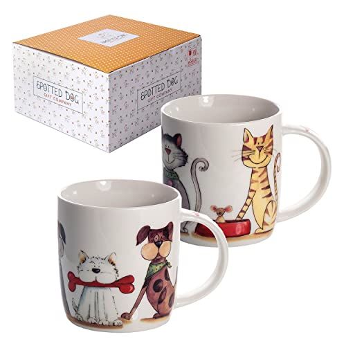 SPOTTED DOG GIFT COMPANY - Kaffeetassen Kaffeebecher mit Katzen- und Hunde-Motiven - Tassen 2er-Set - Geschenke für Hundeliebhaber, Katzenliebhaber und Tierliebhaber SPOTTED DOG GIFT COMPANY - Kaffeetassen Kaffeebecher mit Katzen- und Hunde-Motiven - Tassen 2er-Set - Geschenke für Hundeliebhaber, Katzenliebhaber und Tierliebhaber von SPOTTED DOG GIFT COMPANY