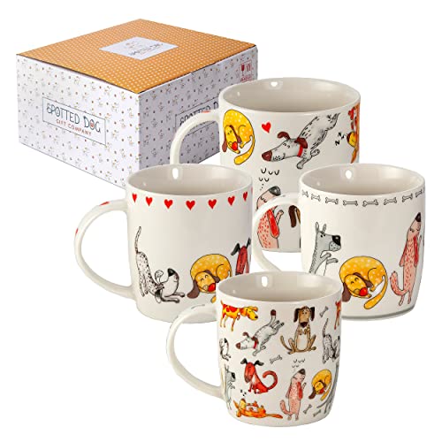 SPOTTED DOG GIFT COMPANY - Kaffeetassen mit Hunde-Motiven - Kaffeebecher aus Keramik - Geschenk für Hundeliebhaber, Hundebesitzer und Hundefreunde - 4er-Set SPOTTED DOG GIFT COMPANY - Kaffeetassen mit Hunde-Motiven - Kaffeebecher aus Keramik - Geschenk für Hundeliebhaber, Hundebesitzer und Hundefreunde - 4er-Set von SPOTTED DOG GIFT COMPANY