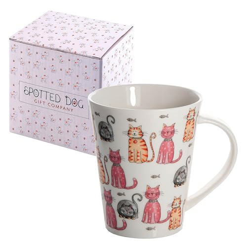 SPOTTED DOG GIFT COMPANY Katzentasse, Kaffeetasse, Kaffeebecher mit Süße Katzen Deko, Geschenk für Katzenliebhaber - 360ml SPOTTED DOG GIFT COMPANY Katzentasse, Kaffeetasse, Kaffeebecher mit Süße Katzen Deko, Geschenk für Katzenliebhaber - 360ml von SPOTTED DOG GIFT COMPANY