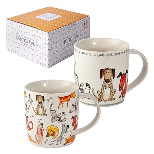 SPOTTED DOG GIFT COMPANY - Paar Tassen Kaffeetassen mit Hunde-Motiven - Kaffeebecher aus Keramik - Geschenk für Hundeliebhaber und Hundebesitzer - 2er-Set SPOTTED DOG GIFT COMPANY - Paar Tassen Kaffeetassen mit Hunde-Motiven - Kaffeebecher aus Keramik - Geschenk für Hundeliebhaber und Hundebesitzer - 2er-Set von SPOTTED DOG GIFT COMPANY
