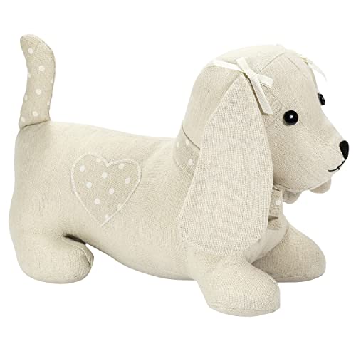 SPOTTED DOG GIFT COMPANY Türstopper Hund, Türstopper Tier, Dackel Türstopper Sack für Boden, Schwer Stoff Türsack 1,5 kg, Hunde Deko und Geschenk für Hundelieberhaber von SPOTTED DOG GIFT COMPANY