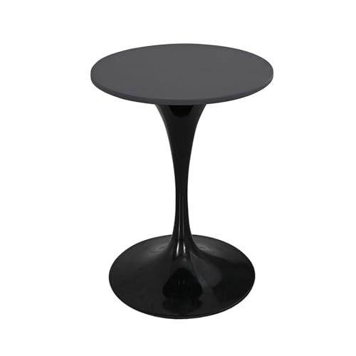 SPOUR Tischdecke, mit elastischer Kanten-Tischdecke, runde Spanntischdecke, runde wasserdichte Tischdecke, elastisch, für drinnen und draußen (Dunkelgrau, Durchmesser 160 cm) von SPOUR