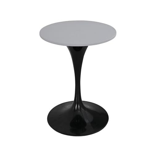 SPOUR Tischdecke, mit elastischer Kanten-Tischdecke, runde Spanntischdecke, runde wasserdichte Tischdecke, elastisch, für drinnen und draußen (Hellgrau, Durchmesser 150 cm) von SPOUR
