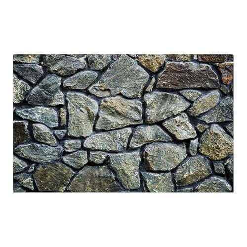 SPPEOUKJ Aquarium Hintergrund 1 Rolle Aquarium-Hintergrundposter mit 3D-Effekt, schwarzer Stein, HD-Stein, Selbstklebender Aquarium-Hintergrund Fur Aquarium(Black,41x61cm) von SPPEOUKJ