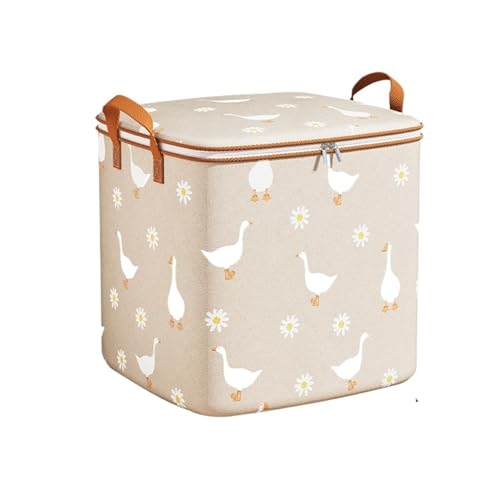 SPPEOUKJ Faltbare Deckenaufbewahrungsbeutel 3 stücke Faltbare Kleidung Lagerung Box Quilt Decke Spielzeug Sortierung Tasche Gepäck Verpackung Beutel Closet Organizer Fur Aufbewahrung(Beige 100L) von SPPEOUKJ