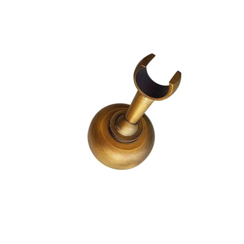 SPPEOUKJ Handbrause-Halterung Chrom und schwarz überzogene Massive Messing Dusche Halter Wand montiert Hand Dusche Halter Halterung Fur Handbrause(Antique Brass) von SPPEOUKJ