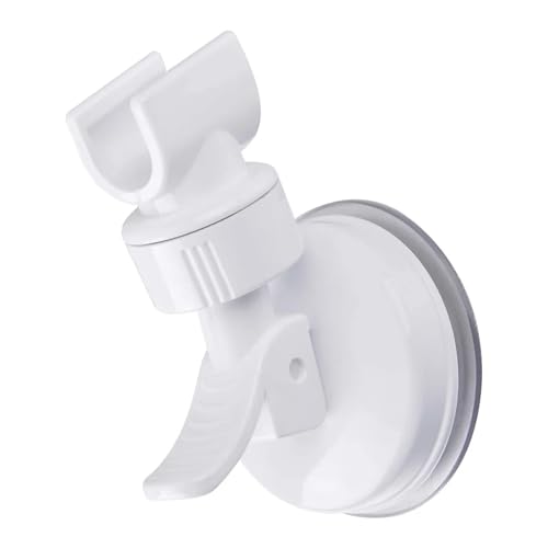 SPPEOUKJ Handbrause-Halterung Einstellbarer Vakuum-Saug-Duschkopfhalter Rotation Handbrausehalter Wandmontierte Badezimmer-Saugkopfhalterung Fur Handbrause(White) von SPPEOUKJ