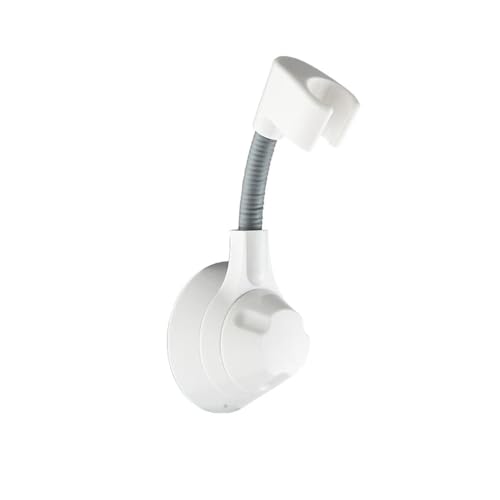 SPPEOUKJ Handbrause-Halterung Saugnapf-Duschhalter, Verstellbarer Duschkopfhalter, Düsen-Handhalter, stanzfrei, Multi-Winkel-Rotations-Duschhalterung Fur Handbrause(White) von SPPEOUKJ