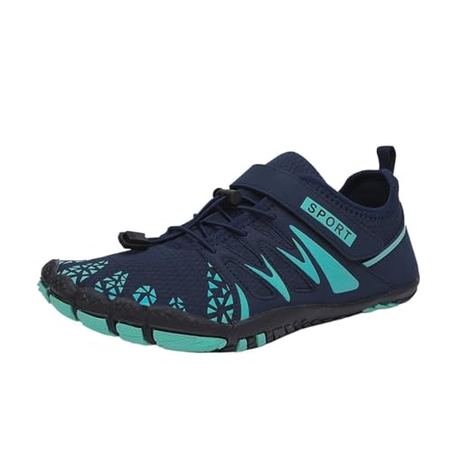 SPPEOUKJ Wasserschuhe Herren Cross-Trainer Barfußschuh Wide Toe Damen Upstream Schwimmschuhe Strandpantoffeln Wasserschuhe Fur Wasserschuhe(2029-DARK Blue,39) von SPPEOUKJ