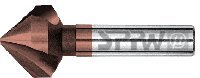 SPPW Kegelsenker HSS-E05+X5.Cut 90° z:3 Form C L:50 Ø10,4 von SPPW
