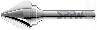 SPPW Kegelsenker VHM 60° z:3 Form C L:55 Ø8,3 von SPPW