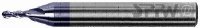 SPPW Micro-Radiusfräser VHM+X.Cut 2-3xØ L:39x3,0 z:2 d3 Ø1,00 von SPPW
