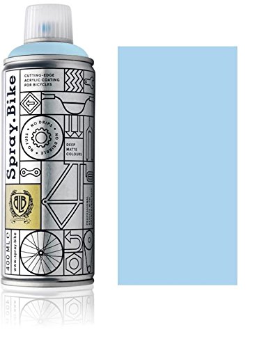 SPRAY.BIKE Fahrrad Lackspray in versch. Farben - KEINE GRUNDIERUNG notwendig - Acryllack/Lack Spray in 400 ml Spraydose, Matt- und Klarlack Optik möglich (Babyblau "Coldharbour Lane", Matt) von SPRAY.BIKE