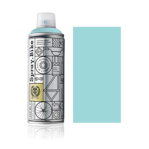 SPRAY.BIKE Fahrrad Lackspray in versch. Farben - KEINE GRUNDIERUNG notwendig - Acryllack/Lack Spray in 400 ml Spraydose, Matt- und Klarlack Optik möglich (Blassgrün Misty, Matt) von SPRAY.BIKE