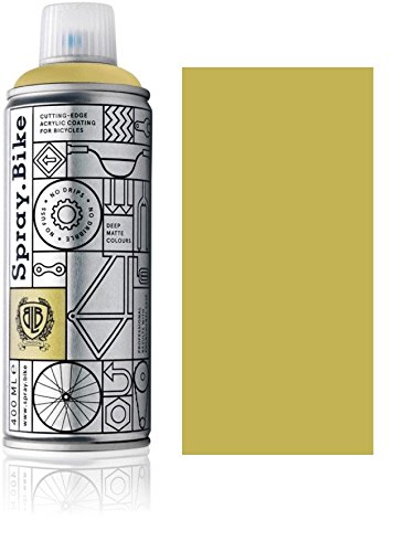 SPRAY.BIKE Fahrrad Lackspray in versch. Farben - KEINE GRUNDIERUNG notwendig - Acryllack/Lack Spray in 400 ml Spraydose, Matt- und Klarlack Optik möglich (Gelbgrün Sands End, Matt) von SPRAY.BIKE