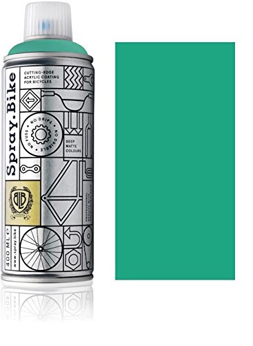 SPRAY.BIKE Fahrrad Lackspray in versch. Farben - KEINE GRUNDIERUNG notwendig - Acryllack/Lack Spray in 400 ml Spraydose, Matt- und Klarlack Optik möglich (Jadegrün Grifter, Matt) von SPRAY.BIKE